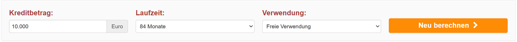 Jetzt unverbindlich Ihre Kreditrate berechnen